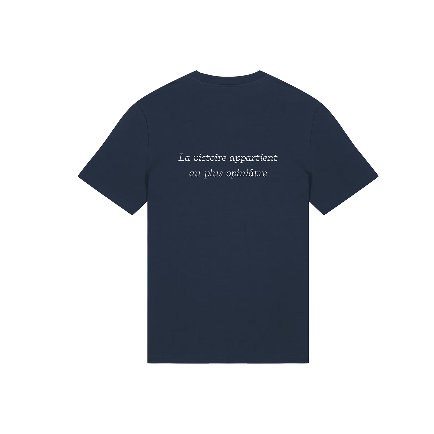 T-shirt "La victoire appartient au plus opiniâtre"