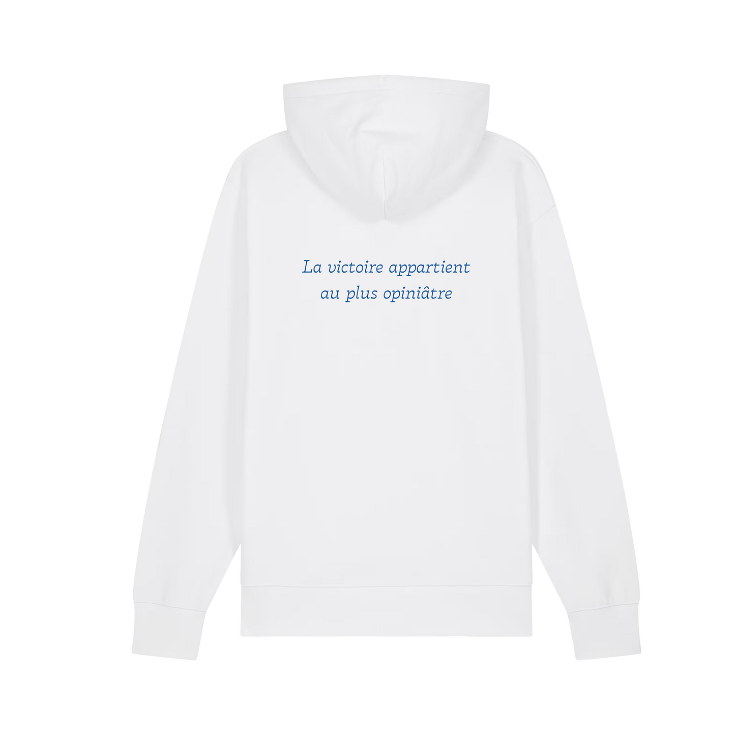Hoodie "La victoire appartient au plus opiniâtre"
