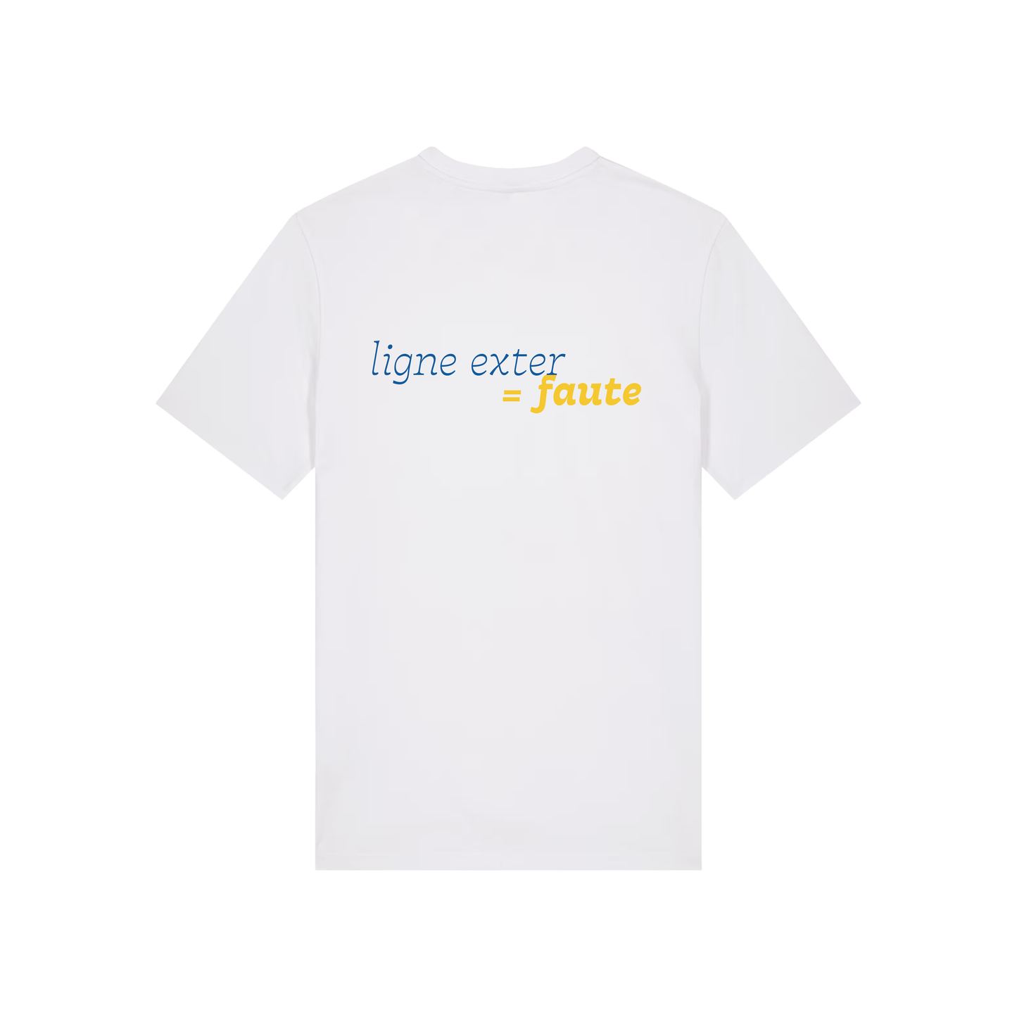 T-shirt "Ligne exter = faute"