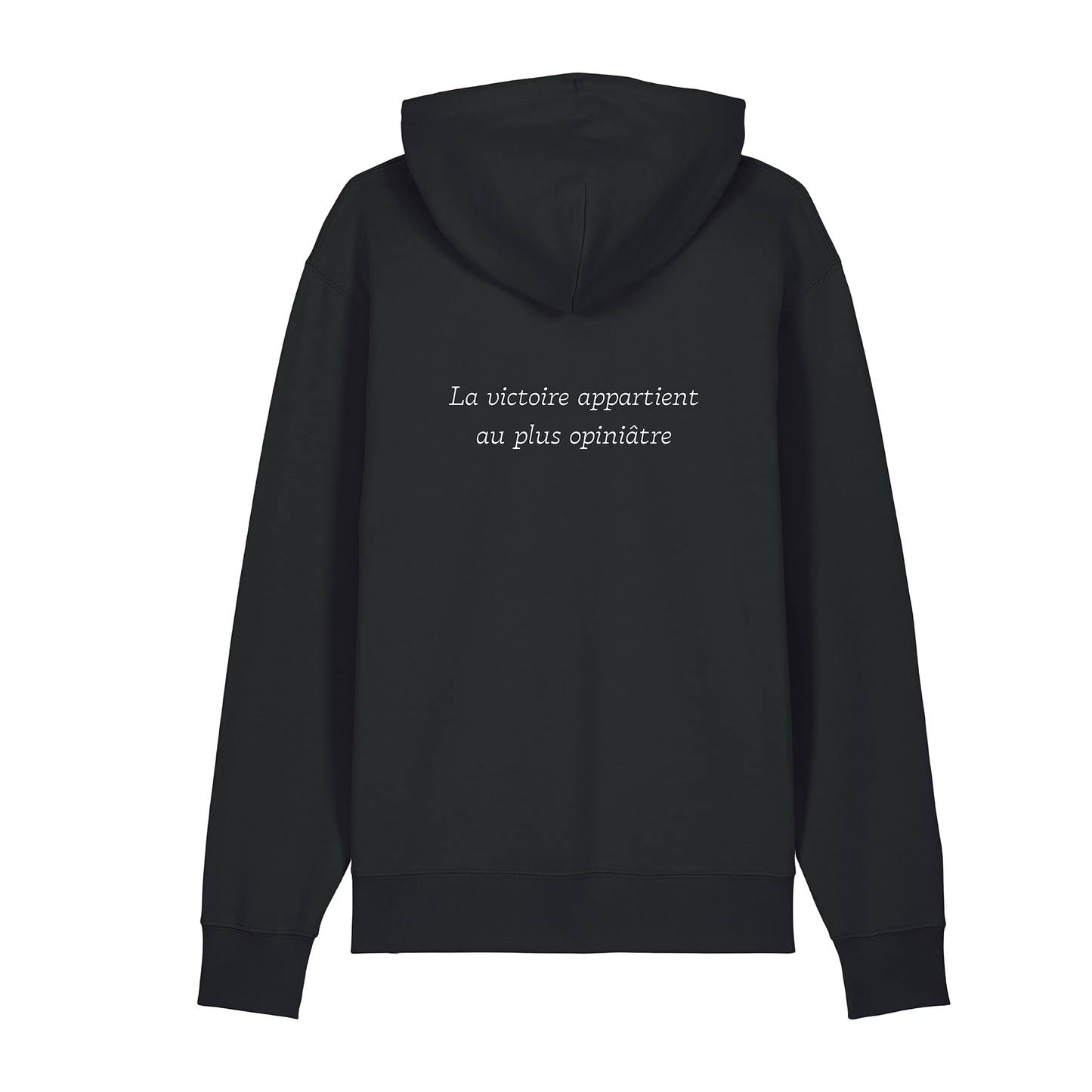 Hoodie "La victoire appartient au plus opiniâtre"