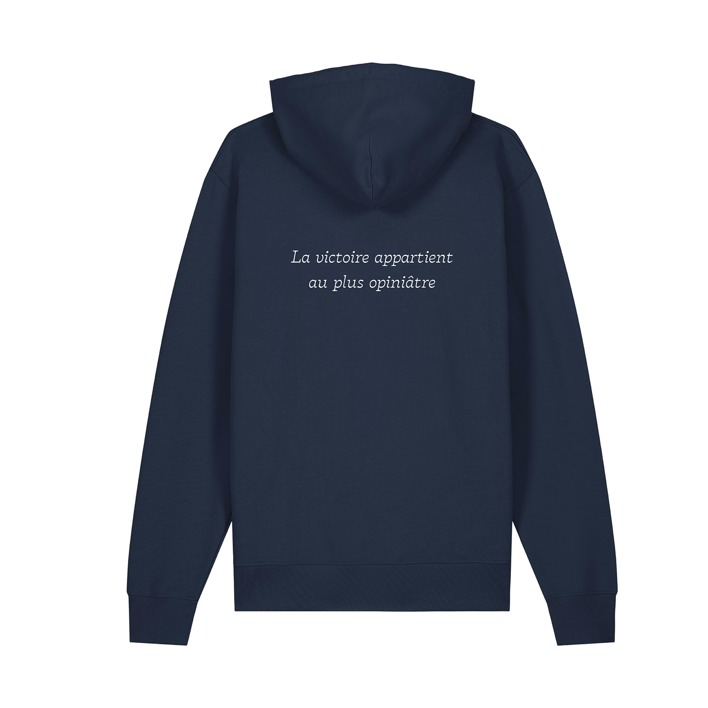 Hoodie "La victoire appartient au plus opiniâtre"