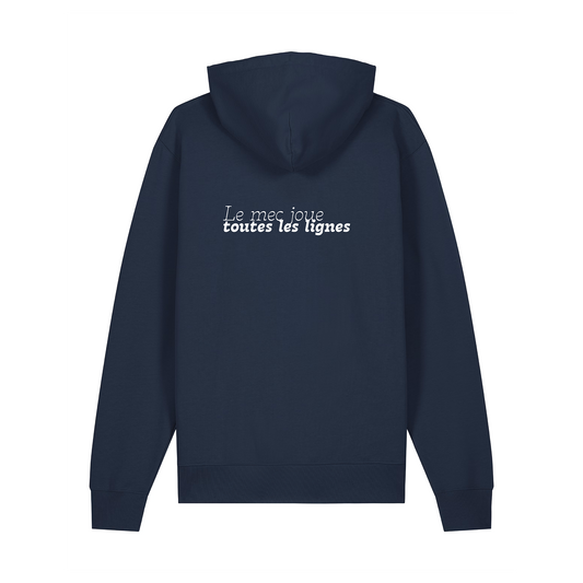 Hoodie "Le mec joue toutes les lignes"